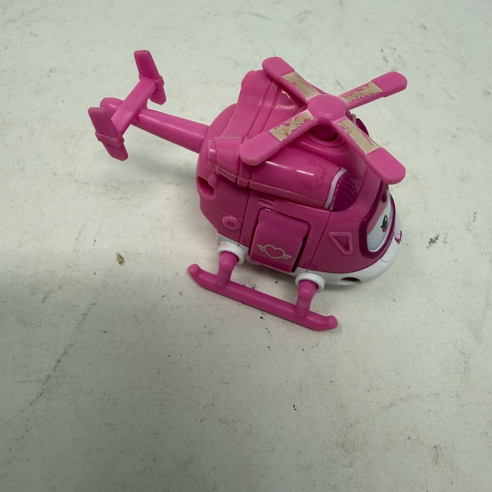 Super Wings Dizzy Transforming Toy Pink Rescue Helicopter Mini Figure 3 Inch